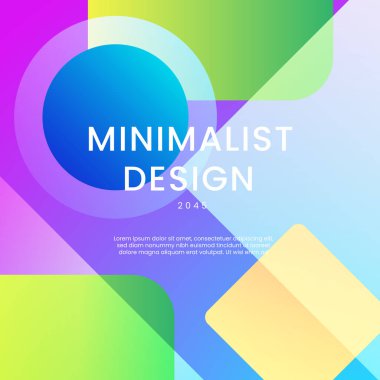 Yeşil Mavi ve Mor Menekşe Soyut Şekiller Posta, Arkaplan, Banner, Ad, Promo, Davetiye, Etc için İdeal