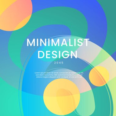 Green Blue ve Orange Gradient Modern Tasarım Posta, Arkaplan, Banner, Ad, Promo, Davetiye, Etc