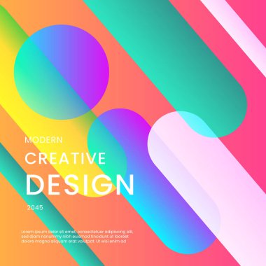 Renkli Soyut Modern Arkaplan Posta, Arkaplan, Banner, Ad, Promo, Davetiye, Etc