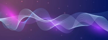 Soyut Renkli Dalga Tasarımı Arkaplanı. Yaratıcı Projeler ve Dijital Temalar İçin Mükemmel