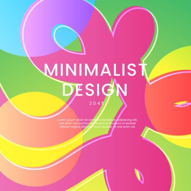 Green Blue ve Pembe Gradyan Modern Tasarım Posta, Arkaplan, Banner, Ad, Promo, Davetiye, Etc