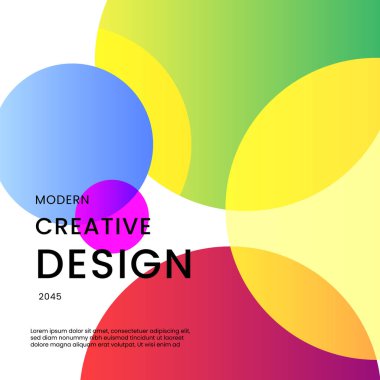 Renkli Soyut Modern Arkaplan Posta, Arkaplan, Banner, Ad, Promo, Davetiye, Etc