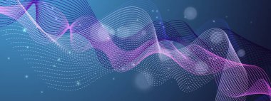 Arkaplanda Parlayan Soyut Dalgalar