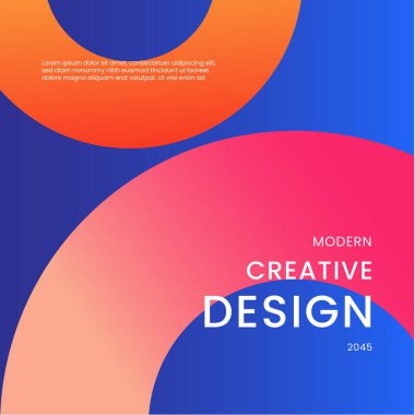 Blue Orange ve Pembe Gradyan Modern Tasarım Posta, Arkaplan, Banner, Ad, Promo, Davetiye, Etc