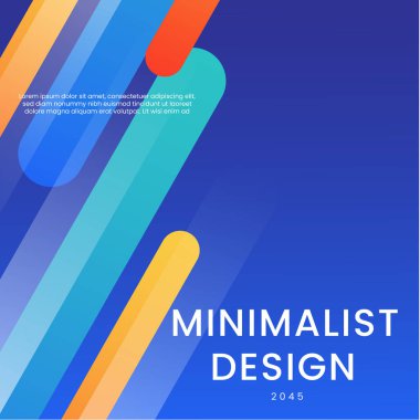 Mavi Turuncu ve Sarı Gradyan Geometrik Şekiller Arkaplanı. Posta, Arkaplan, Banner, Ad, Promo, Davetiye, Etc İçin İdeal