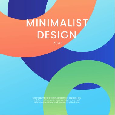 Blue Orange ve Green Modern Soyut Arkaplan İdeal Posta, Arkaplan, Banner, Ad, Promo, Davetiye, Etc