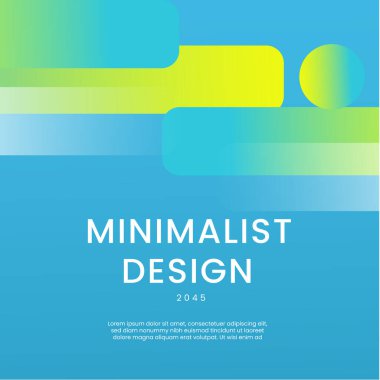 Mavi ve Yeşil Arkaplan Minimalist Gradyan Stili Posta, Arkaplan, Banner, Ad, Promo, Davetiye, Etc için İdeal