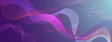 Renkli Soyut Dalga Arkaplan Modern Teknolojisi