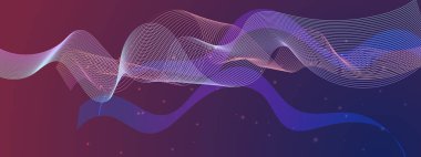 Arkaplanda Canlı Soyut Işık Dalgaları