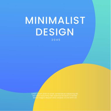 Mavi ve Sarı Soyut Modern Arkaplan Posta, Arkaplan, Banner, Ad, Promo, Davetiye, Etc