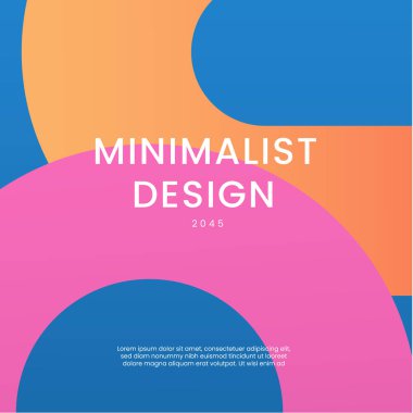 Pembe Mavi ve Turuncu Stili Zarif Geometrik Arkaplan Posta, Arkaplan, Banner, Ad, Promo, Davetiye, Etc