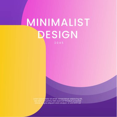 Sarı Pembe ve Mor Gradyan Geometrik Şekiller Arkaplanı. Posta, Arkaplan, Banner, Ad, Promo, Davetiye, Etc İçin İdeal