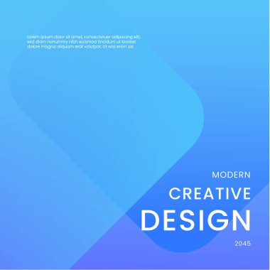 Mavi Gradyan Modern Tasarım Posta, Arkaplan, Sancak, Ad, Promo, Davetiye, Etc