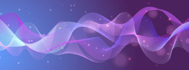 Akan Neon girdapları ve parıltıları olan soyut bir arkaplan. Yaratıcı ve Teknolojik Temalar İçin Mükemmel