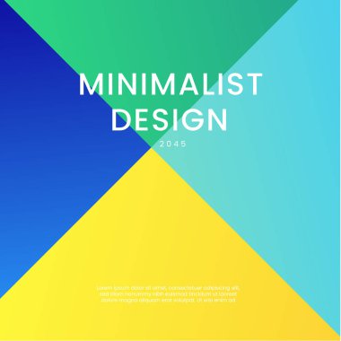 Mavi Yeşil ve Sarı Şık Geometrik Arkaplan Posta, Arkaplan, Banner, Ad, Promo, Davetiye, Etc