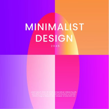 Renkli Arkaplan Minimalist Gradyan Stili Posta, Arkaplan, Banner, Ad, Promo, Davetiye, Etc için İdeal