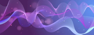 Arkaplanda Parlayan Soyut Dalgalar