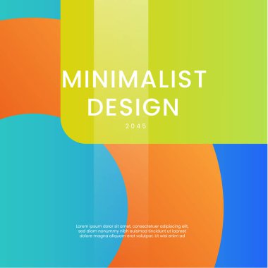 Mavi Turuncu ve Yeşil Arkaplan Minimalist Gradyan Biçimi Posta, Arkaplan, Banner, Ad, Promo, Davetiye, Etc