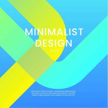 Mavi Yeşil ve Sarı Gradyan Geometrik Şekiller Arkaplanı. Posta, Arkaplan, Banner, Ad, Promo, Davetiye, Etc İçin İdeal