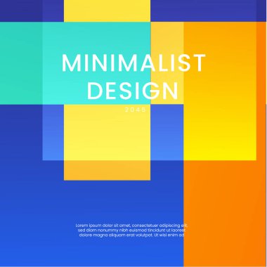 Mavi Sarı ve Turuncu Arkaplan Minimalist Gradyan Biçimi Posta, Arkaplan, Banner, Ad, Promo, Davetiye, Etc