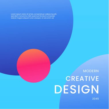 Mavi ve Pembe Gradyan Modern Tasarım Posta, Arkaplan, Banner, Ad, Promo, Davetiye, Etc