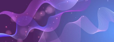 Arkaplanda Parlayan Soyut Dalgalar