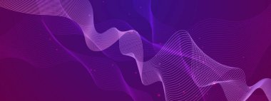 Canlı Arkaplanda Soyut Renkli Dalga