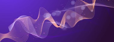 Zengin Bir Arkaplanda Canlı Soyut Dalga Tasarımı, Dinamik ve Fütürist Bir His Oluşturma, Dijital Sanat, Arkaplan ve Yaratıcı Projeler İçin Mükemmel