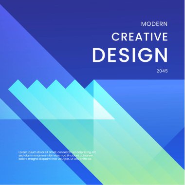 Mavi ve Yeşil Gradyan Modern Tasarım Posta, Arkaplan, Banner, Ad, Promo, Davetiye, Etc