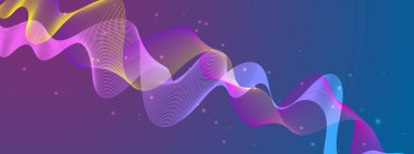 Teknoloji arka planında soyut Akışkan Dalga Tasarımı. Dijital Sanat Sunumları, Yaratıcı Projeler ve Tasarım İlhamları için Mükemmel