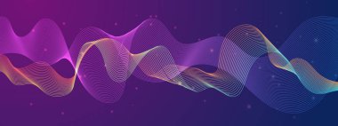 Arkaplanda Parlayan Soyut Dalgalar