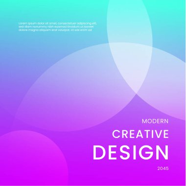 Mavi ve Mor Menekşe Gradyan Soyut Şekiller Posta, Arkaplan, Banner, Ad, Promo, Davetiye, Etc için İdeal