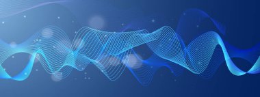 Arkaplanda Canlı Soyut Işık Dalgaları