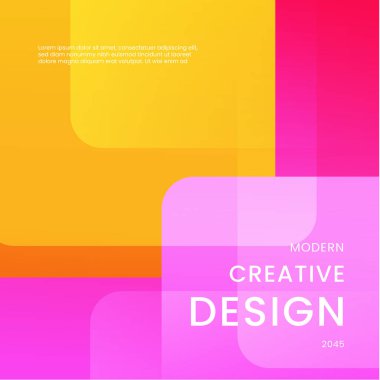 Pembe ve Turuncu Gradyan Modern Tasarım Posta, Arkaplan, Banner, Ad, Promo, Davetiye, Etc