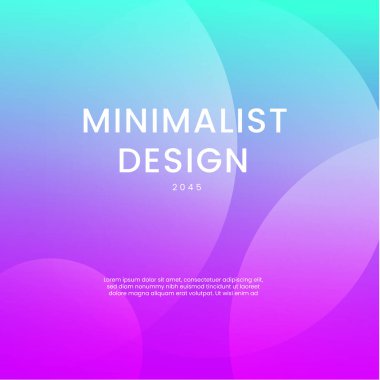 Mavi ve Mor Arkaplan Minimalist Gradyan Stili Posta, Arkaplan, Banner, Ad, Promo, Davetiye, Etc