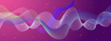 Teknoloji arka planında soyut Akışkan Dalga Tasarımı. Dijital Sanat Sunumları, Yaratıcı Projeler ve Tasarım İlhamları için Mükemmel