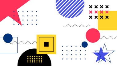 Modern Şekilli Soyut Geometrik Arkaplan. Tasarım Projeleri ve Yaratıcı Sunumlar için İdeal