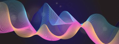 Arkaplanda Canlı Soyut Işık Dalgaları