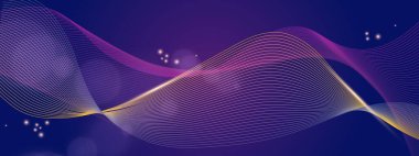 Arkaplanda Parlayan Soyut Dalgalar