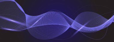 Zengin Bir Arkaplanda Canlı Soyut Dalga Tasarımı, Dinamik ve Fütürist Bir His Oluşturma, Dijital Sanat, Arkaplan ve Yaratıcı Projeler İçin Mükemmel