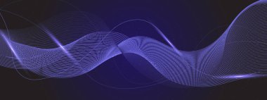 Arkaplanda Canlı Soyut Işık Dalgaları