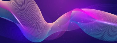 Canlı Arkaplanda Soyut Renkli Dalga