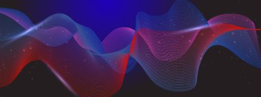 Akan Neon girdapları ve parıltıları olan soyut bir arkaplan. Yaratıcı ve Teknolojik Temalar İçin Mükemmel