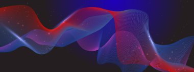 Arkaplanda Parlayan Soyut Dalgalar