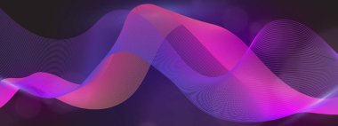 Teknoloji arka planında soyut Akışkan Dalga Tasarımı. Dijital Sanat Sunumları, Yaratıcı Projeler ve Tasarım İlhamları için Mükemmel