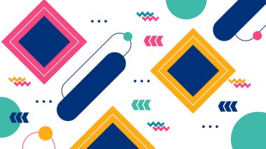 Geometrik arka plan şekilleri ile