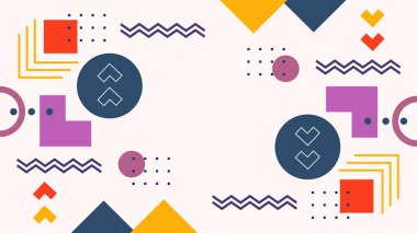 Geometrik arka plan şekilleri ile