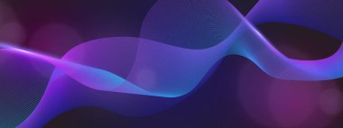 Arkaplanda Parlayan Soyut Dalgalar