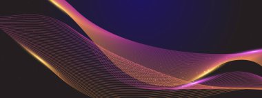 Canlı Arkaplanda Soyut Renkli Dalga