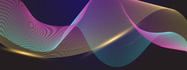 Akan Neon girdapları ve parıltıları olan soyut bir arkaplan. Yaratıcı ve Teknolojik Temalar İçin Mükemmel